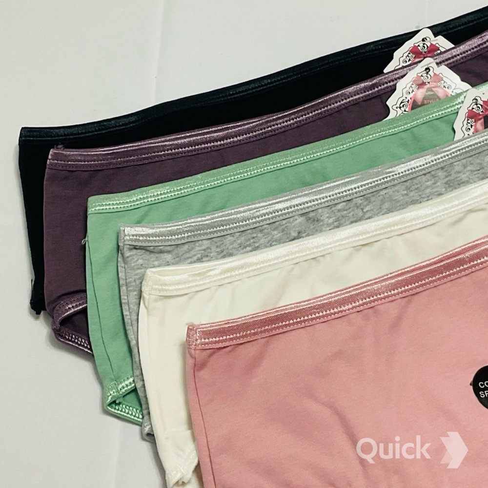 NWT 6 pcs Essential Basic Cotton Panties